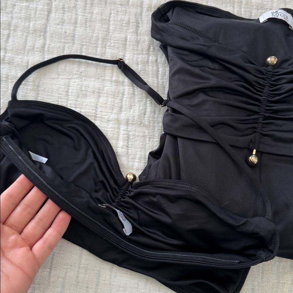 Oh Polly Black Ruched Skirt Set - Picture 11 of 11